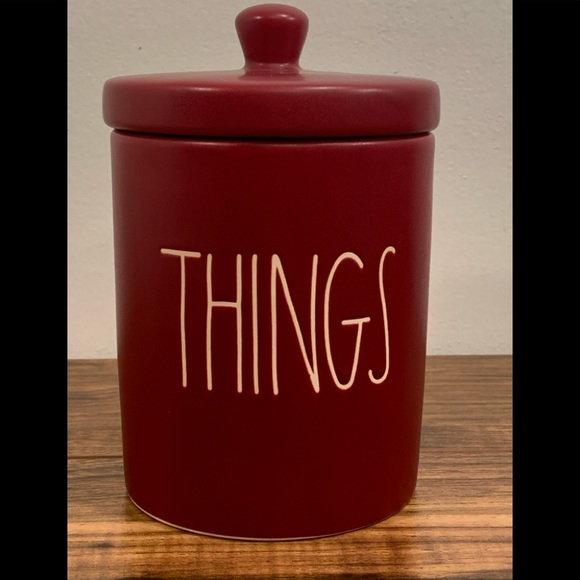 Rae Dunn THINGS container.